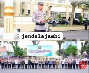 Polda Jambi Gelar Apel Keselamatan Siginjai di Lapangan Mapolda
