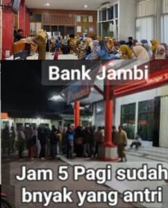 Layanan Bank Jambi Kembali Menjadi Sorotan, Sampai Saat Ini Sistem Penarikan Uang Belum pulih