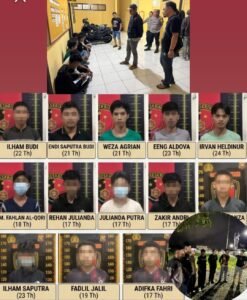 Reaksi Cepat Satreskrim Ringkus 13 Terduga Pelaku Pengeroyokan di Air Panas Baru