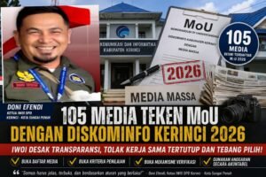 Ketua IWO Doni Efendi Meminta Diskominfo Kabupaten Kerinci Transparan Mengenai MoU Dengan Media Cetak dan Online