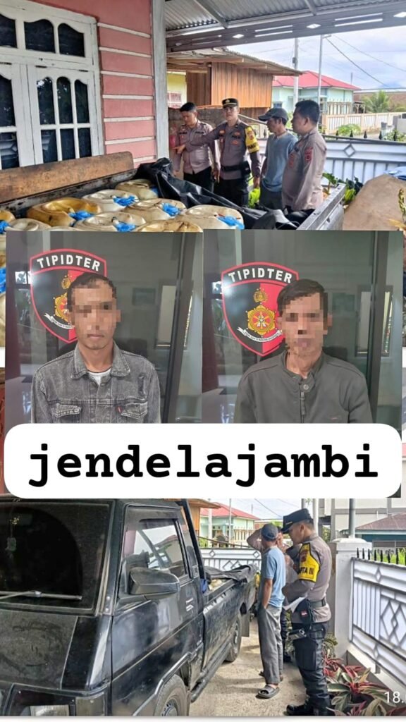 Satreskrim Polres Kerinci Amankan 2 Orang dan 59 Jerigen penyalahgunaan BBM Bersubsidi Jenis Solar di Sungai Penuh
