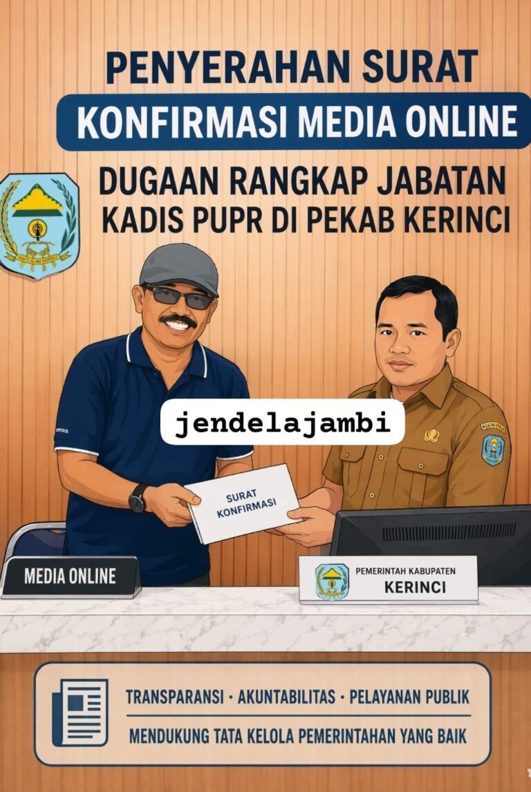 Isu Rangkap Jabatan Kadis PUPR Kerinci Masih Bergulir, Media Eskalasi Konfirmasi ke Kemendagri dan Komisi Informasi Jambi.